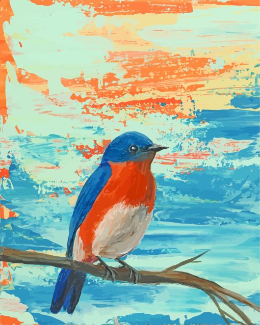 Eastern Bluebird Diamond Painting