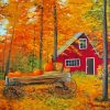 Fall Cottage Diamond Painting