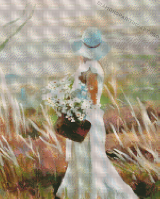 Flower Picking Diamond Painting