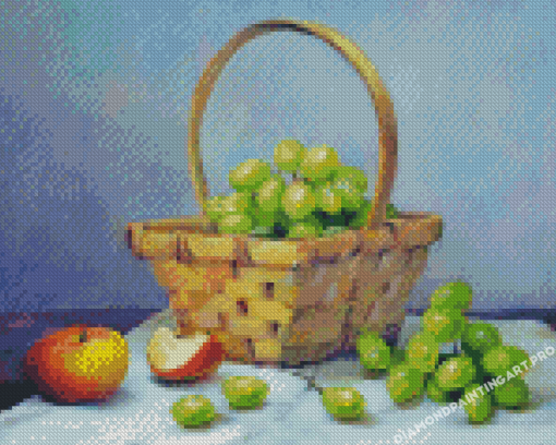 Fruit Basket Still Life Diamond Painting