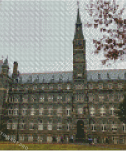 Georgetown University Building Diamond Paintings