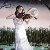 Girl Playing Violin In Moonlight Diamond Paintings