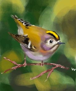 Goldcrest Bird Diamond Painting