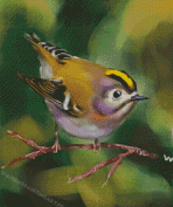 Goldcrest Bird Diamond Painting