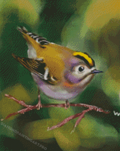 Goldcrest Bird Diamond Painting