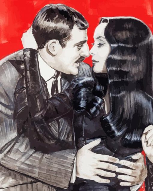 Gomez And Morticia Diamond Painting