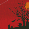 Halloween Landscapes Silhouette Diamond Paintings