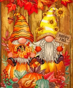 Happy Fall Gnomes Diamond Paintings