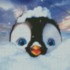 Happy Feet Penguin Diamond Painting