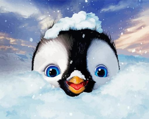 Happy Feet Penguin Diamond Painting