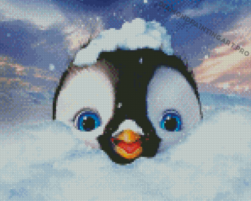 Happy Feet Penguin Diamond Painting