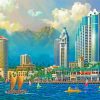 Hawaii Aloha Tower Diamond Painting