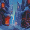 Hogsmeade In Winter Diamond Painting