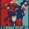 Lupin III Poster Diamond Painting