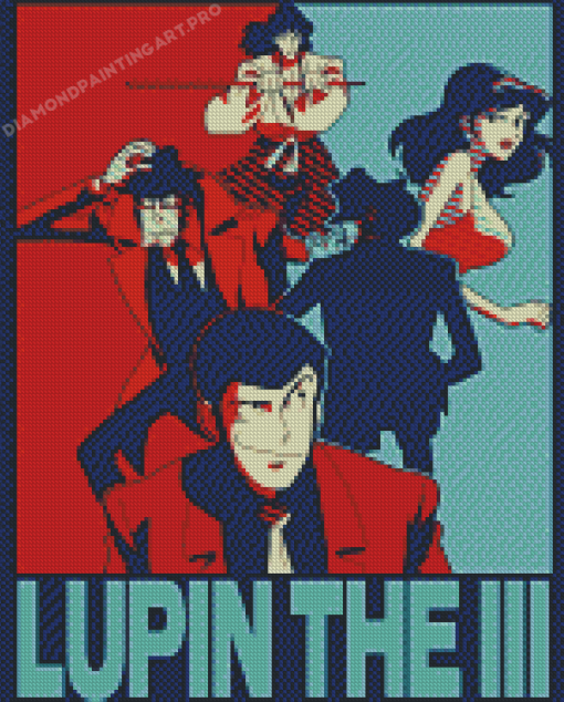 Lupin III Poster Diamond Painting