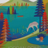 Jordan Pond National Park Poster Diamond Paintings