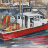 Lobster Boat Diamond Painting