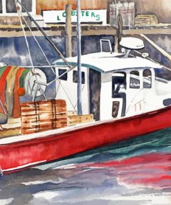 Lobster Boat Diamond Painting