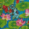 Lotus Flowers And Koi Fish Diamond Paintings