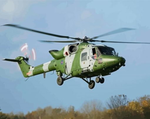 Lynx Helicopter Diamond Paintings