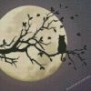 Moonlight Cat On Branch Of Tree Diamond Paintings