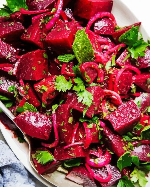 Moroccan Beet Salad Diamond Painting