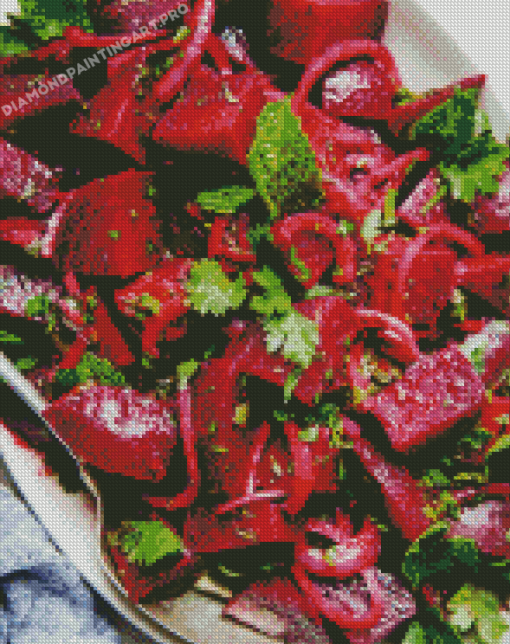 Moroccan Beet Salad Diamond Painting