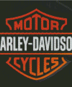 Motor Cycles Harley Davidson Logo Diamond Paintings