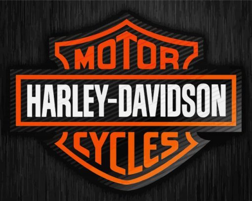 Motor Cycles Harley Davidson Logo Diamond Paintings