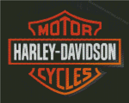 Motor Cycles Harley Davidson Logo Diamond Paintings