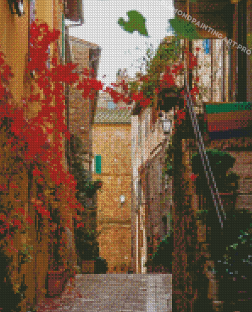 Old Buildings Street Italy Diamond Painting