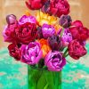 Peony Tulip Vase Diamond Painting