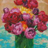 Peony Tulip Vase Diamond Painting