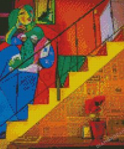 Picasso Woman On Stairs Diamond Paintings