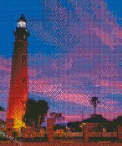 Ponce De Leon Lighthouse Florida Diamond Painting