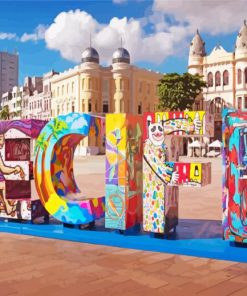 Recife City Brazil Diamond Painting