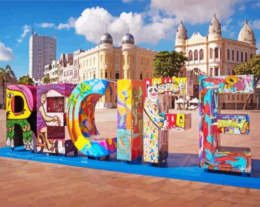 Recife City Brazil Diamond Painting