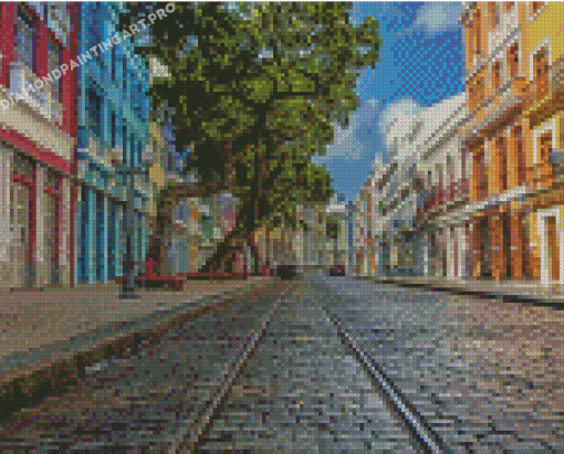 Recife City Buildings In Brazil Diamond Painting