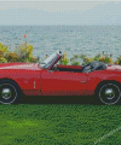 Red Old Convertible Diamond Paintings