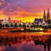 Regensburg At Sunset Diamond Painting