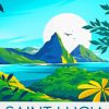 Saint Lucia Caribbean Poster Diamond Painting