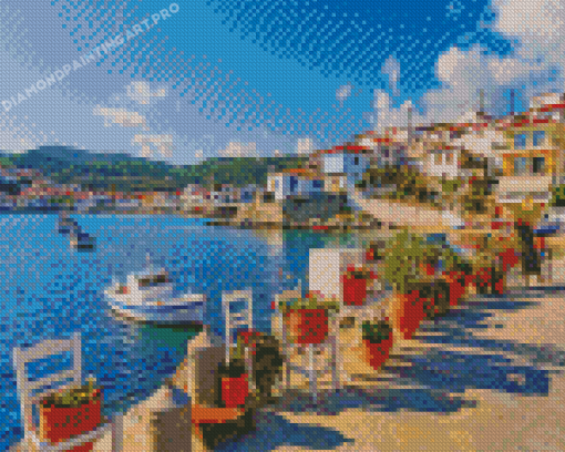 Samos Greek Island Diamond Paintings