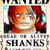 Shanks One Piece Wanted Poster Diamond Painting