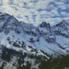 Snowy Mountains In North Cascades National Park Diamond Painting