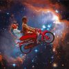 Space Motorbike Couple Diamond Painting