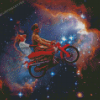 Space Motorbike Couple Diamond Painting