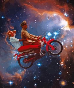 Space Motorbike Couple Diamond Painting