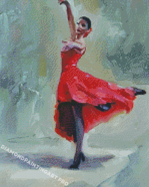 Spanish Ballet Dancer Lady Diamond Painting