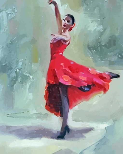 Spanish Ballet Dancer Lady Diamond Painting