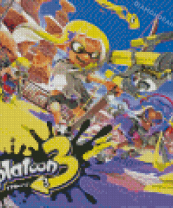 Splatoon Poster Diamond Paintings